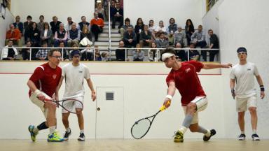 Squash Doubles Match