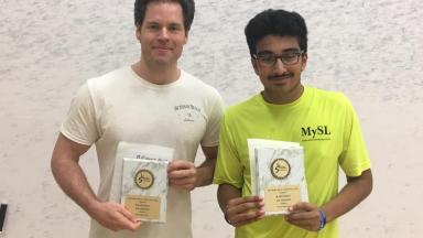 B men's doubles winners