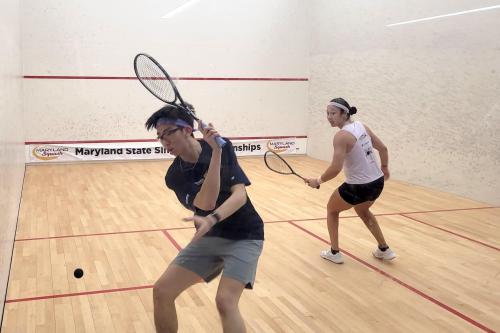 Playing Squash