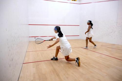 Women playing squash in Maryland